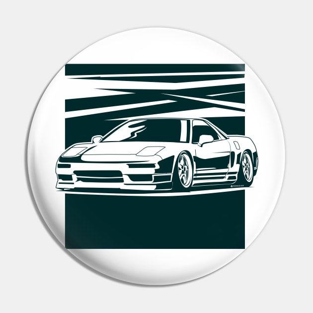 Acura NSX monochrome illustration Pin by ASAKDESIGNS