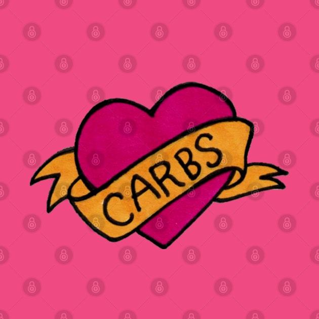 I Love Carbs by Luckyponytattoo