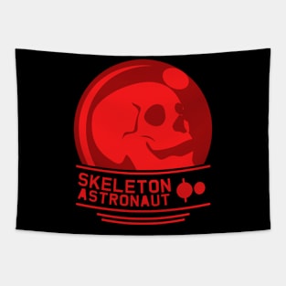 Red SkeletonAstronaut Tapestry