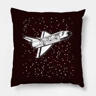 Space Shuttle Rocket Astronaut Kids Toddler Space Camp Pillow