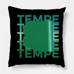 Tempe Arizona Green Repeat Pillow