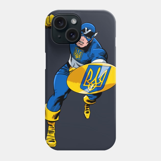 Captain Ukraine Phone Case by ThirteenthFloor