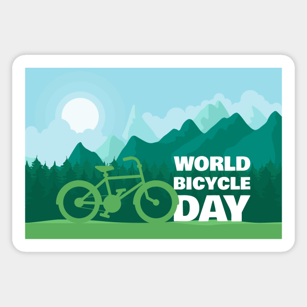World Bicycle Day Bicycle Autocollant Teepublic Fr