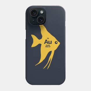 Au Gold Goldfish Periodic Element Funny Graphic T-Shirt Phone Case