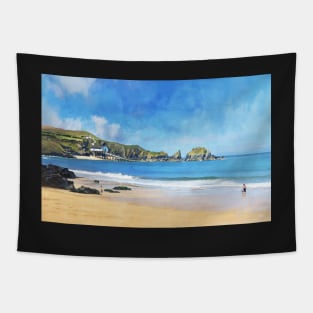 Mother Ivey’s Bay, Cornwall, Original Art Tapestry