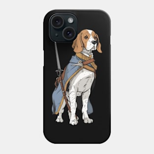 Beagle medieval scout Phone Case