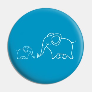 T-Shirt Design Animals Elephant Pin