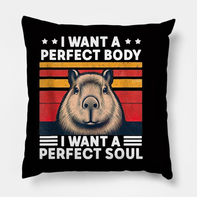 i want a perfect body i want a perfect Pillow by Palette Harbor