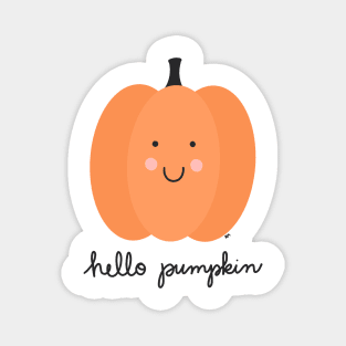 Cute Hello Pumpkin Magnet