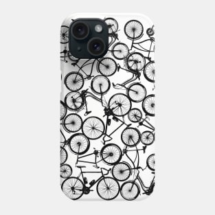 Pile of Black Bicycles Phone Case