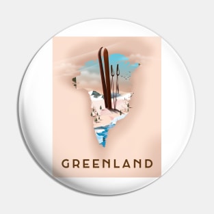 Greenland travel poster Pin