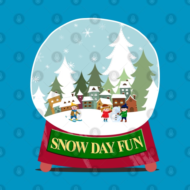 Snow Day Fun Snow Globe by Blended Designs