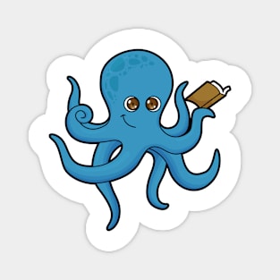 Octopus with Book Magnet