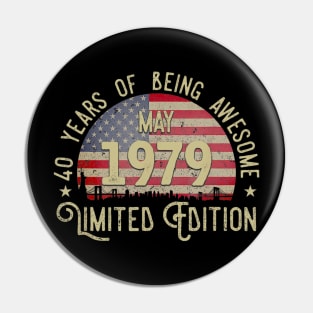 41th Birthday Gifts May 1979 Limited Edition Pin