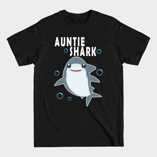 Discover Funny Auntie Shark - Aunt Design Gift Idea - Auntie Shark - T-Shirt