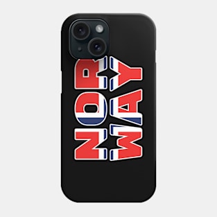 Norway Flag Text Phone Case