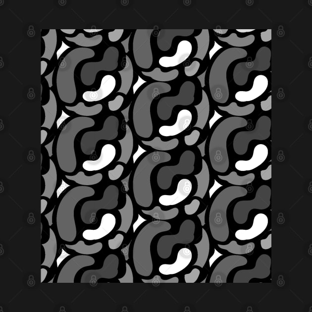 Grey scale rocks pattern by Spinkly