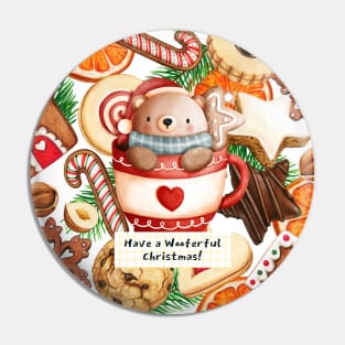 Bear Cookies Christmas Pin