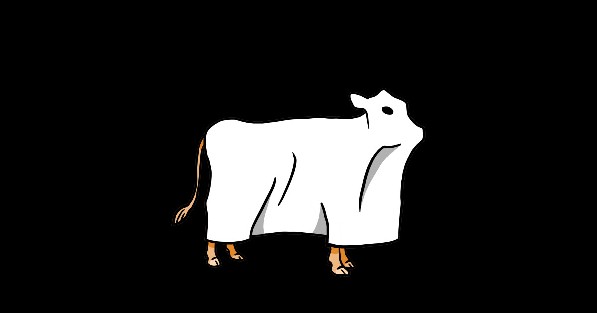 Halloween Ghost Cow Halloween Gifts Posters and Art Prints TeePublic