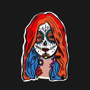 Day of the dead woman in makeup T-Shirt