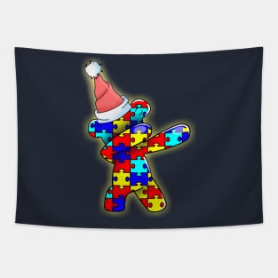 Dare To Be Yourself Dabbing Christmas Bear Tapestry