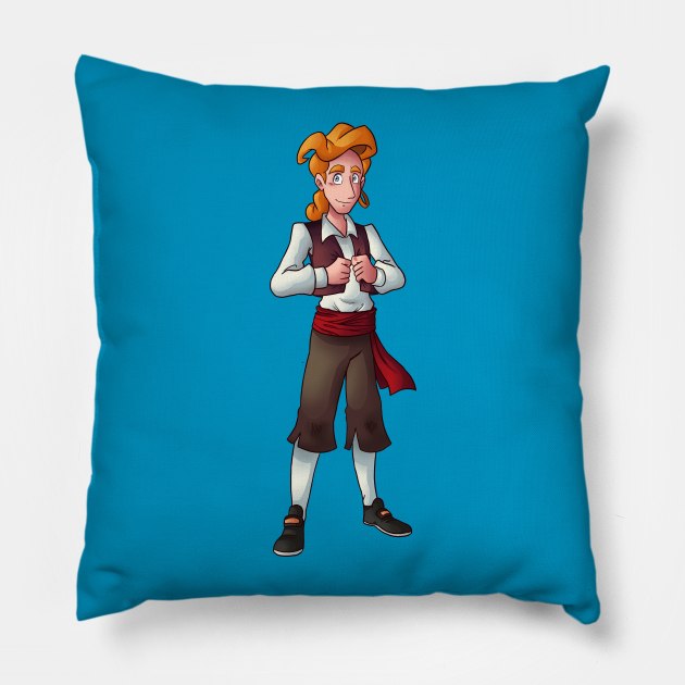 Guybrush from MONKEY ISLAND Pillow by IanDimas