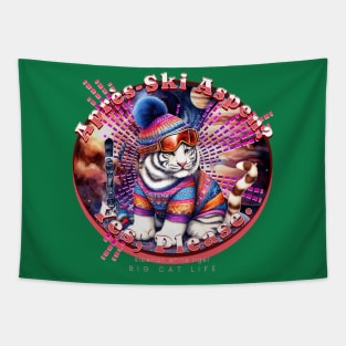 Apres-Ski Aspen Cosmic Beanie White Tiger 74T Tapestry