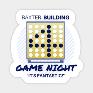 Baxter Building Game Night (dark) Magnet