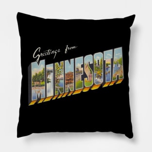 Greetings from Minnesota Pillow
