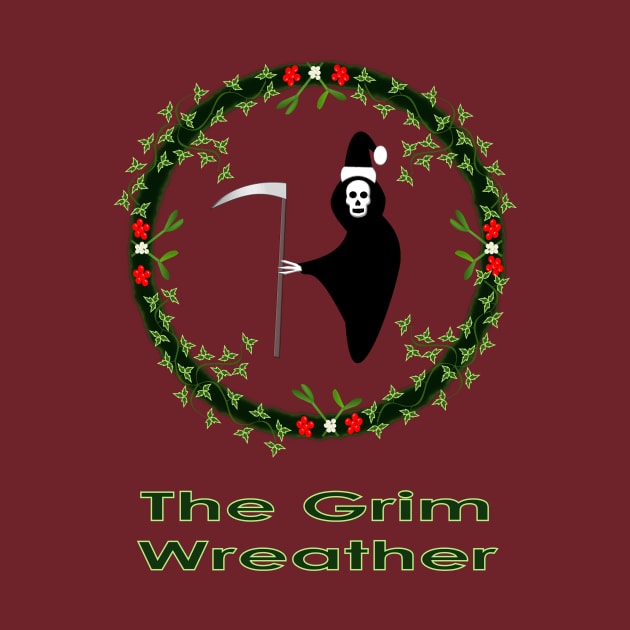 Alternative Christmas Grim Wreather Reaper Goth by Krystal Raven