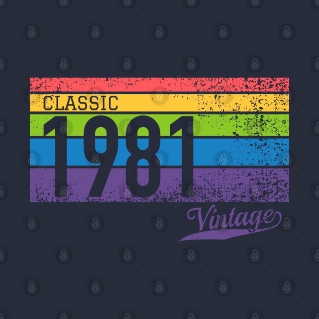 Classic 1981 Vintage - Perfect Birthday Gift by thejamestaylor