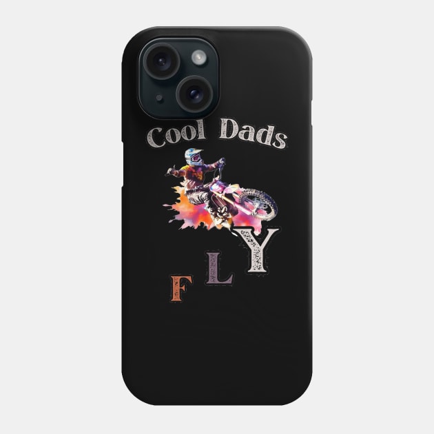 Motocross Cool Dad Dirt Bike Racer Phone Case by stickercuffs