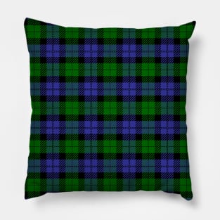 Green and blue tartan plaid Pillow