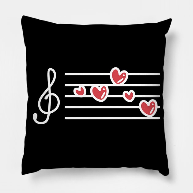 Song Heart Pillow by TheMoonlitPorch