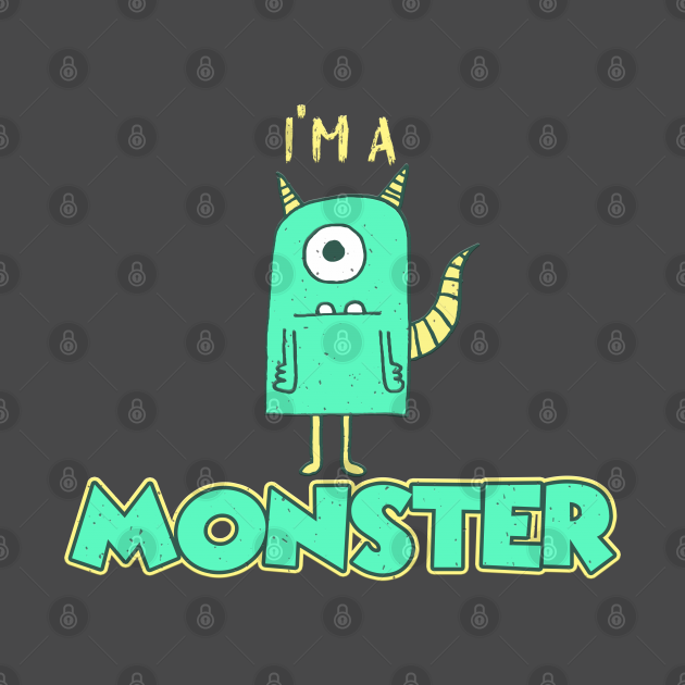 I am a Monster Father And Son Matching TShirt TeePublic