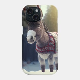 Cute Christmas Donkey Phone Case