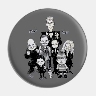 Addams Family Classic TV Show Caricature Pin