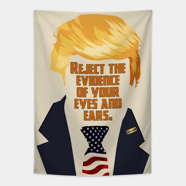 Trump as Orwell's INGSOC Tapestry by candhdesigns