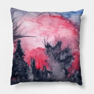 Sunset Trees Pillow