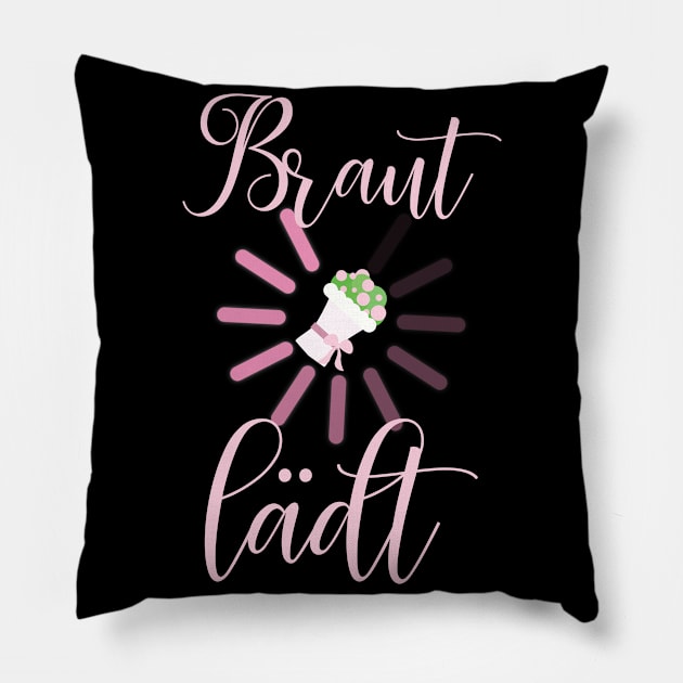 bride invites wedding bachelorette party Pillow by schuhboutique-finke