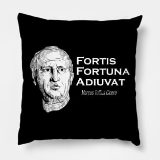 Marcus Tullius Cicero - Fortis Fortuna Adiuvat Pillow