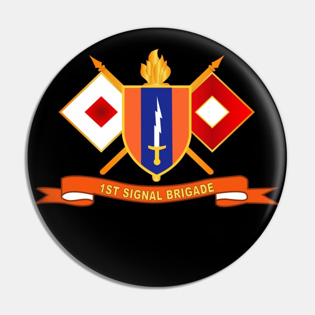 1st Signal Brigade w Br - Ribbon Pin by twix123844