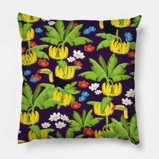 Tropical paradise pattern. Pillow