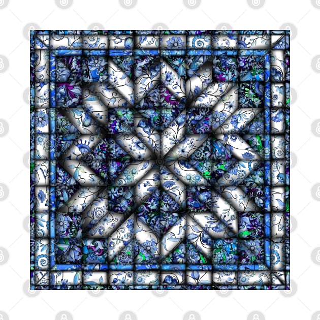 Blue Onion Quilt by Zodiart