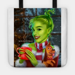 Grinch fan art Tote