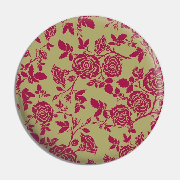 Rose Tan repeating pattern Pin by JulietLake