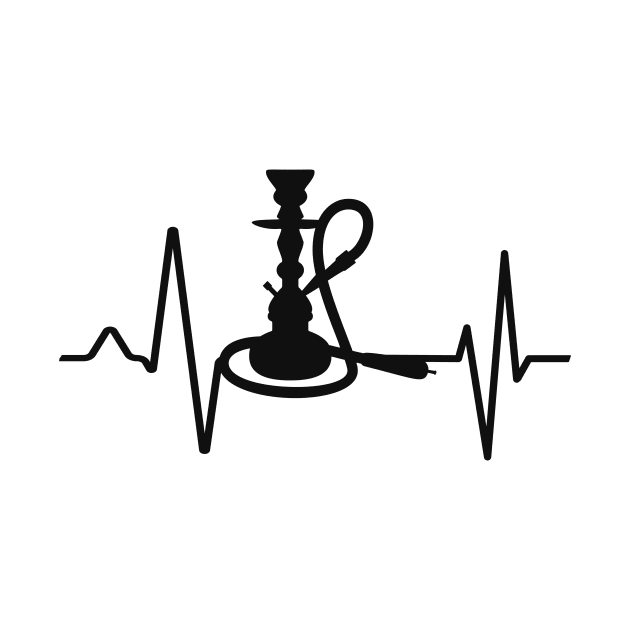 Shisha Hookah Heartbeat Heart Rate ECG by Foxxy Merch