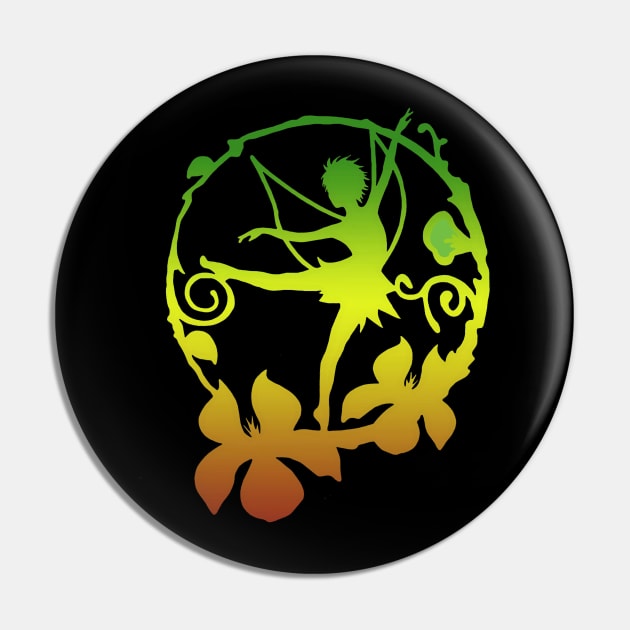 Fairy Flower circle Pin by imphavok