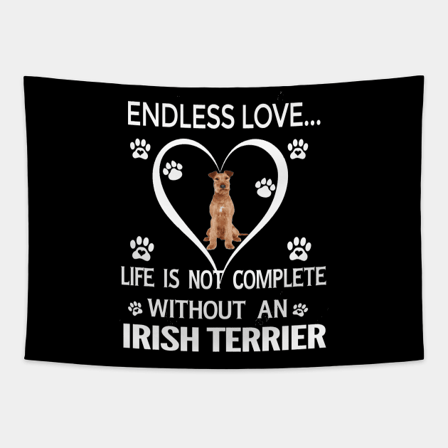 Irish Terrier Lovers Tapestry by bienvaem