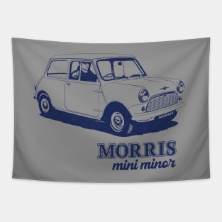 morris mini minor classic english car Tapestry